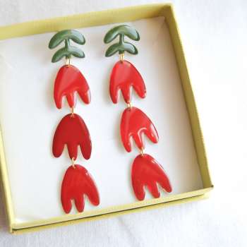 Tulipanes Largos Rojos